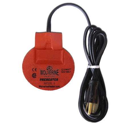 Zerostart Silicone Pad, Adhesive - 125W, 120V, 3in. 7.6Cm Round X 3in. 7.6Cm Round Csa Ce 3400120